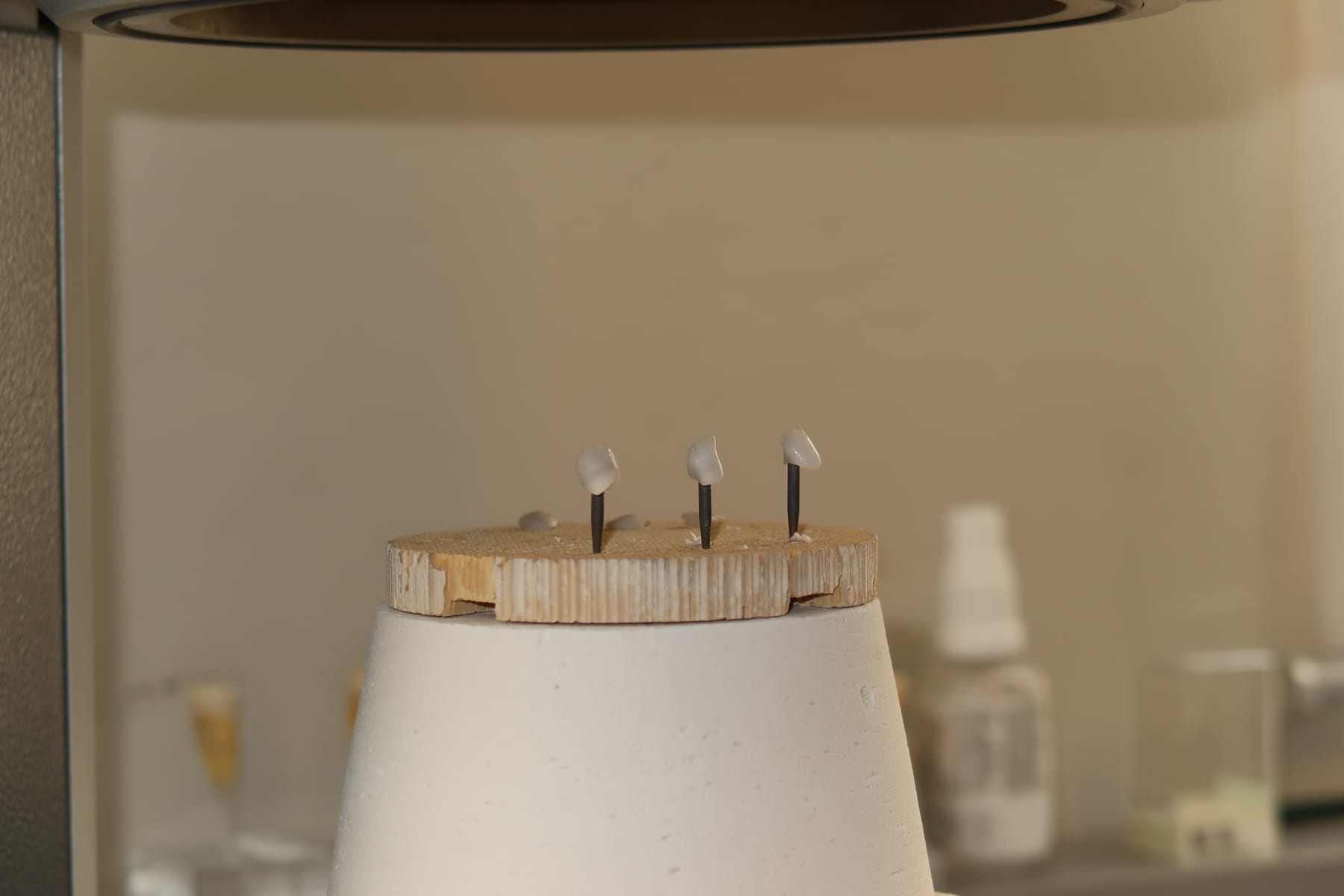 Ceramic crowns in progress